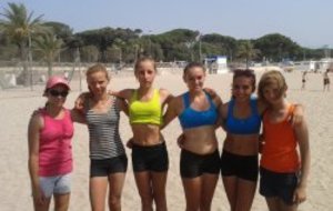 Le triplé aux ligue de beach benjamine