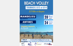 Tournois beach jeunes U12 et U14