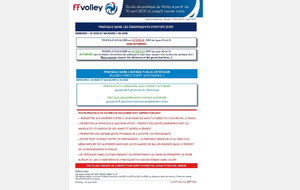 Avril 2021 : Nouveau PROTOCOLE - Pratique du Volley-Ball