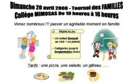 Tournoi des familles - Dimanche 20 AVRIL 2008 