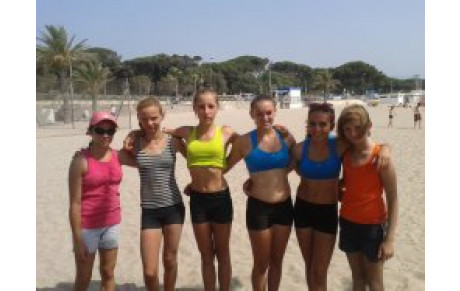 Le triplé aux ligue de beach benjamine